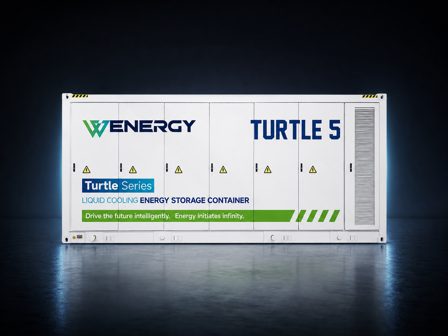 Wenergy Turtle 5MWh containerized battery energy storage system product visualization